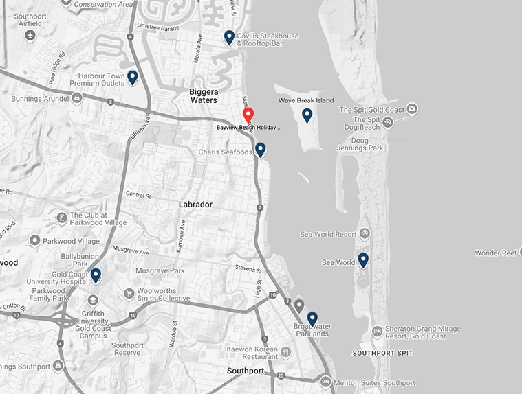 Bayview Beach Locaiton Map